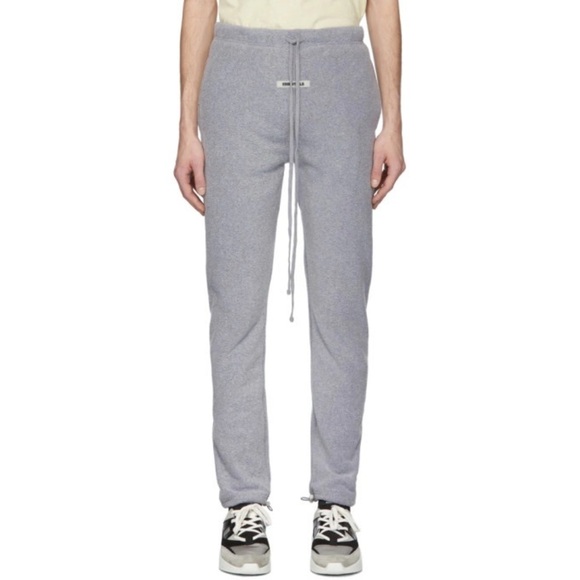 Fear of God FOG Essentials Polar Fleece Sweatpants Grey Flannel Large Ssense - Picture 7 of 7
